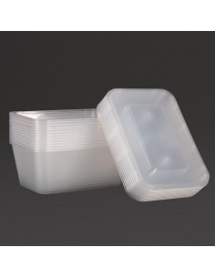 Grandes boîtes micro-ondables Fiesta 1 L - Lot de 250 2