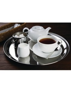Plateau de service rond Olympia 355 mm - Inox 2