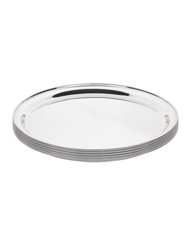 Plateau de service rond Olympia 355 mm - Inox