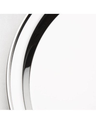Plateau de service rond Olympia 355 mm - Inox