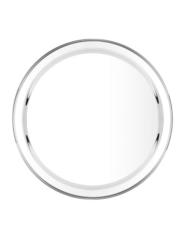 Plateau de service rond Olympia 405 mm - Inox