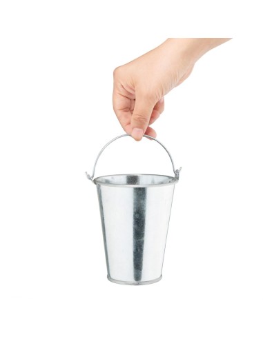 Seau rond en acier galvanisé Olympia 95mm - 0,485L