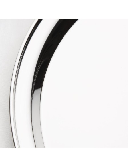 Plateau de service rond Olympia 405 mm - Inox