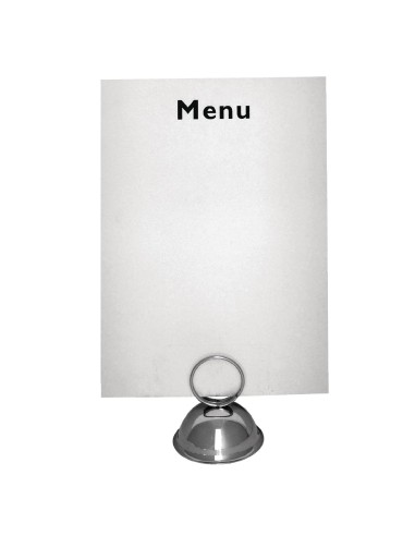 Porte-menu Olympia inox 60x58 mm - vente en ligne