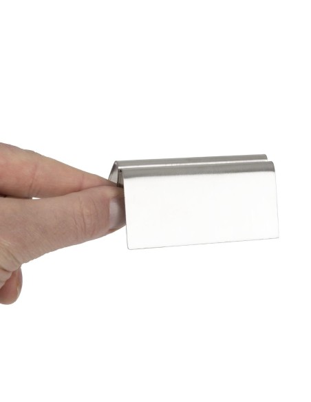 Porte-menu en acier inoxydable Olympia - 30x80x50 mm