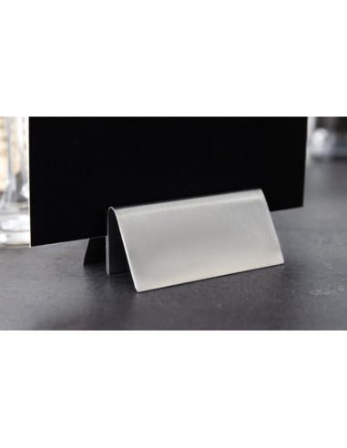 Porte-menu en acier inoxydable Olympia - 30x80x50 mm