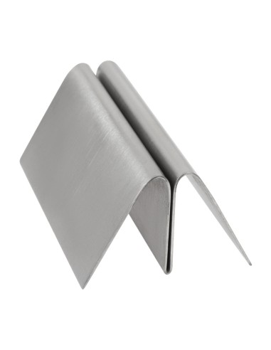 Porte-menu en acier inoxydable Olympia - 30x80x50 mm