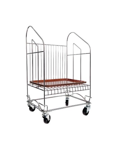 Socle rouleur Craven pour plateaux - Support chromé 60 kg