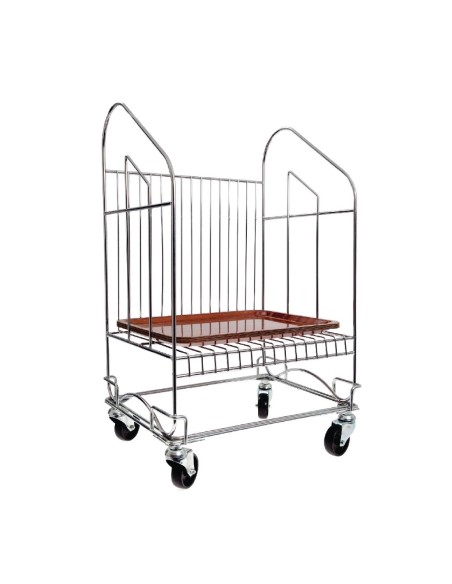 Socle rouleur Craven pour plateaux - Support chromé 60 kg