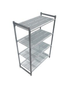 Unité 4 étagères claire-voie Cambro - 300kg/étagère 2