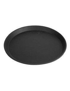 Plateau service rond antidérapant Cambro 28 cm - noir 2