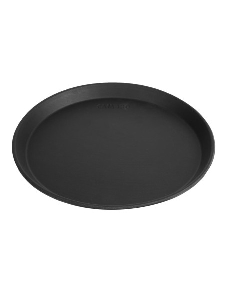 Plateau service rond antidérapant Cambro 28 cm - noir