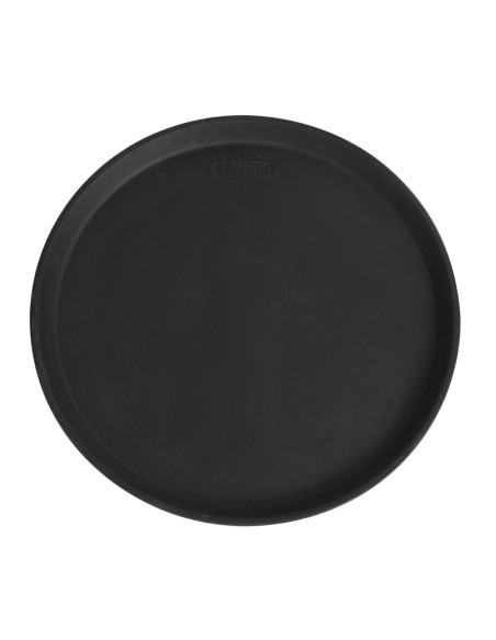 Plateau service rond antidérapant Cambro 35,5 cm noir