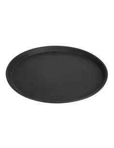 Plateau service rond antidérapant Cambro 35,5 cm noir 2