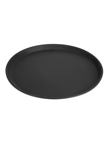 Plateau service rond antidérapant Cambro 35,5 cm noir