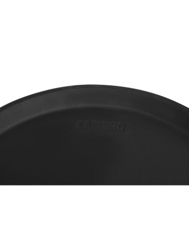 Plateau service rond antidérapant Cambro 35,5 cm noir