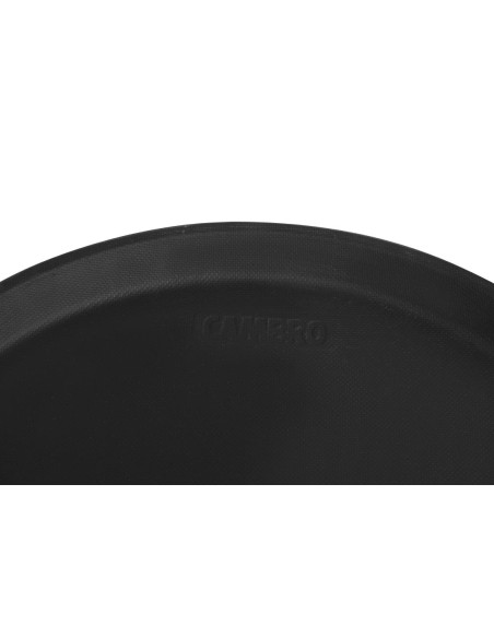Plateau service rond antidérapant Cambro 35,5 cm noir