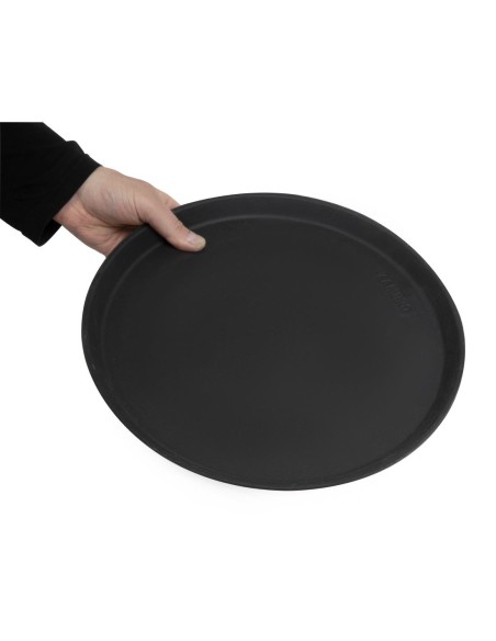 Plateau service rond antidérapant Cambro 35,5 cm noir