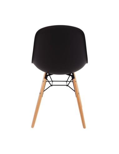 Chaise moulée PP gris Arlo Bolero - lot de 2