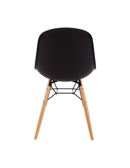 Chaise moulée PP gris Arlo Bolero - lot de 2