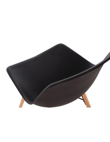 Chaise moulée PP gris Arlo Bolero - lot de 2