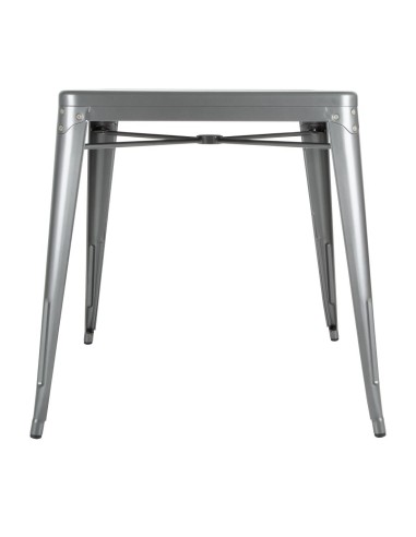 Table carrée Bolero Bistro 668mm - Acier gris