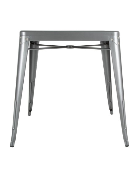 Table carrée Bolero Bistro 668mm - Acier gris