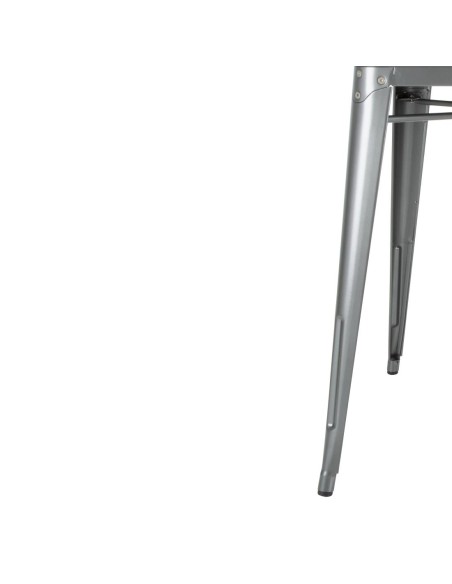 Table carrée Bolero Bistro 668mm - Acier gris