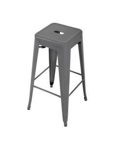 Tabourets hauts Bolero Bistro gris - lot de 4 2