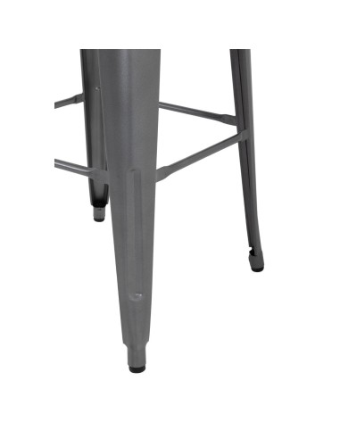 Tabourets hauts Bolero Bistro gris - lot de 4