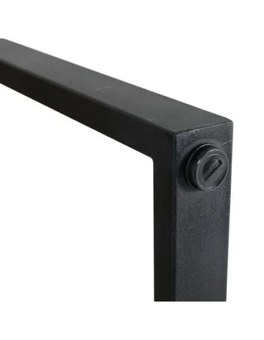 Table de bar industrielle en acier et acacia Bolero 1800x900mm