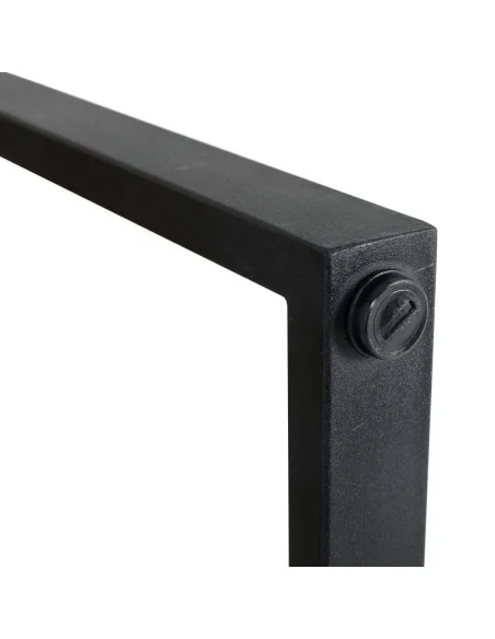 Table de bar industrielle en acier et acacia Bolero 1800x900mm