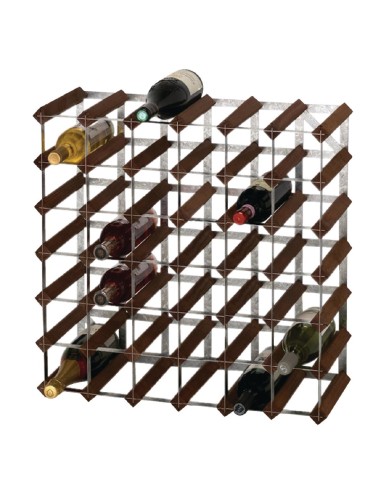 Casier à vin 42 bouteilles bois foncé - Traditional Wine Racks