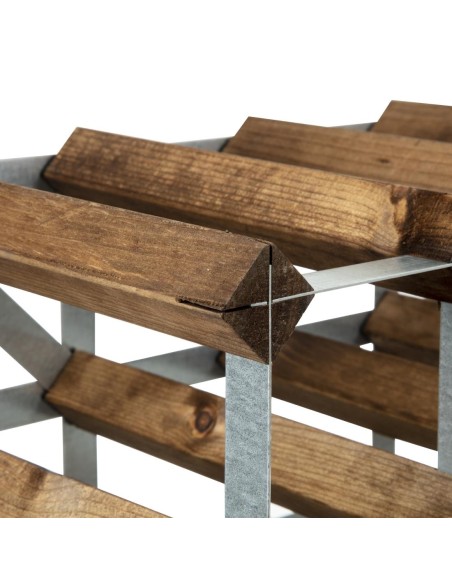 Casier à vin 42 bouteilles bois foncé - Traditional Wine Racks