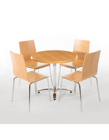 Pied de table 4 pieds aluminium Bolero - 680x650 mm
