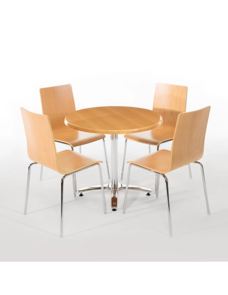 Pied de table 4 pieds aluminium Bolero - 680x650 mm