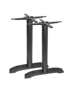 Pied de table double en fonte Bolero - lot de 2