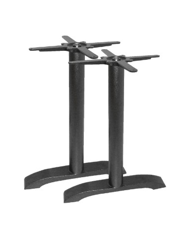 Pied de table double en fonte Bolero - lot de 2