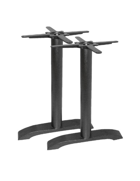 Pied de table double en fonte Bolero - lot de 2