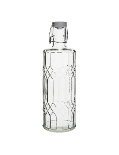 Bouteilles d'eau en verre Olympia Geo 1L - lot de 6