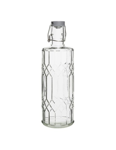 Bouteilles d'eau en verre Olympia Geo 1L - lot de 6