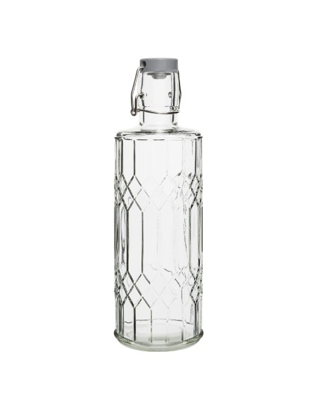 Bouteilles d'eau en verre Olympia Geo 1L - lot de 6