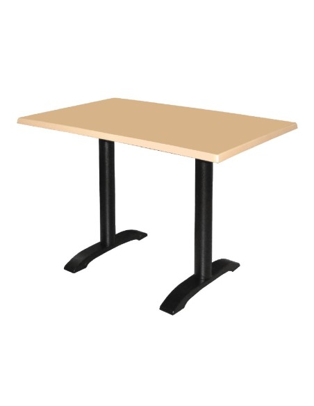 Pied de table double en fonte Bolero - lot de 2