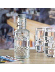 Bouteilles d'eau en verre Olympia Geo 380 ml - lot de 6 2