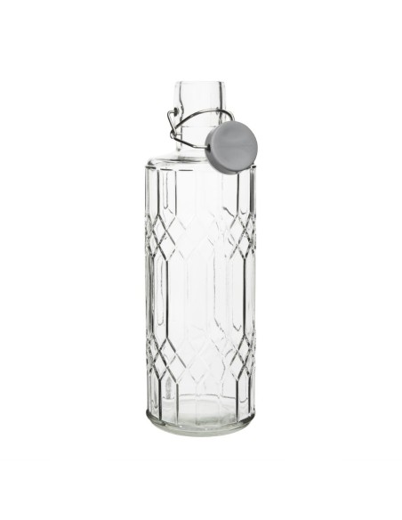 Bouteilles d'eau en verre Olympia Geo 1L - lot de 6