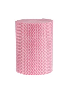 Chiffons tout usage antibactériens Jantex rouges - Lot de 200