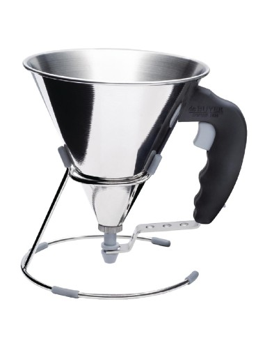 Mini-entonnoir à piston automatique De Buyer 800ml - inox