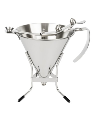 Entonnoir inox à piston automatique De Buyer 1,5 L