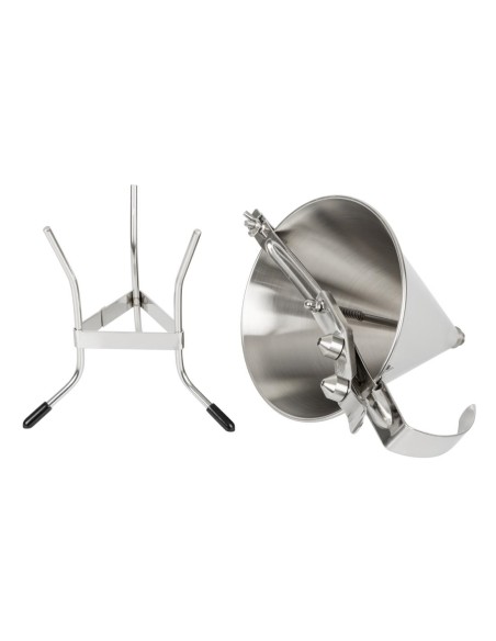 Entonnoir inox à piston automatique De Buyer 1,5 L