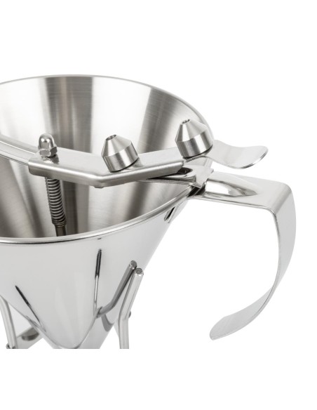 Entonnoir inox à piston automatique De Buyer 1,5 L